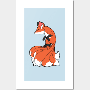 Red Kitsune Posters and Art